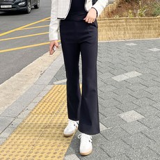 디아미뇽 여성용 로지트 밴딩 부츠컷 슬랙스