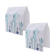 衣架式洋裝防塵套 仙人掌, 1入, 2個