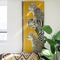 kategarden 動物雪紡跑步者平衡窗簾, 混色