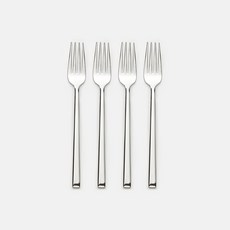 Eastmark Sophie 餐具系列 點心叉 4件組, 4個, 單品, 單色