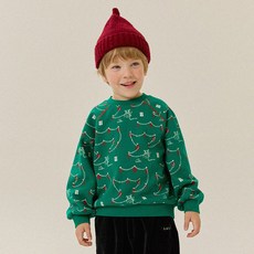 Rievelo 兒童冬季樹圖案拉格蘭大學T