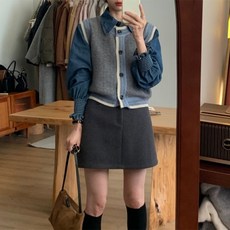 I'M MONG 女款Ronami撞色日常針織背心