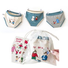 You & Me 男童三角內褲3件組 + 收納袋套組