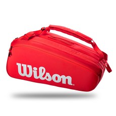 윌슨 배드민턴 테니스겸용 가방 슈퍼투어 15PK WR8010301001, 혼합색상, 1개