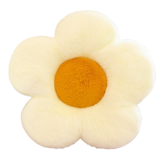 블루포그 부드러운 꽃잎 소파 쿠션 베개 + 솜, 02 하얀색, 1개