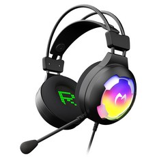MiCRONiCS MORPH 7.1聲道 RGB 電競耳機麥克風, MORPH MH-1, 黑色