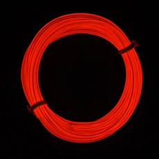 PARTYHAE EL 冷光線 + 變壓器, 紅色, 1個