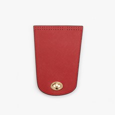 byhands 素色鍍金皮包材料, 深紅色, 1個