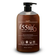 啤酒酵母55健髮潤護洗髮精, 1個, 500ml