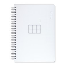 POPO FANCY A5 PP可裁切筆記本 網格 5mm, 白色, 4個
