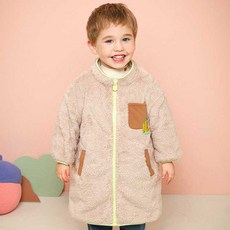 mollimelli 幼兒超保暖可愛羊羔絨長版外套