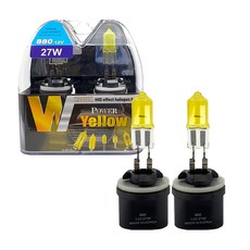 Power Yellow 汽車頭燈燈泡 2300K 880 12V 27W, 1套, 混合色