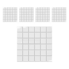 모네스페스 자기질 모자이크 타일 48mm, 유광 화이트, 5개