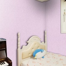 새암 DIA 인테리어 접착식 단열벽지, 실크 파스텔핑크(D-56)