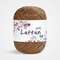 yarna 라탄 라피아 뜨개실 40g, 11번반유광, 1개