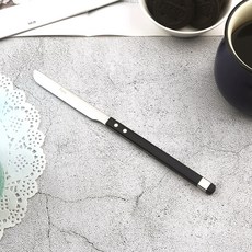 Bogen 方形索倫餐具餐刀, 黑色, 1個