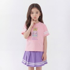 PremierFam 兒童款 Catch! Teenieping 短袖T恤 + 百褶網球裙套裝