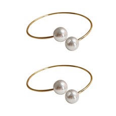 G&Y 珍珠環窗簾綁帶 S, B金色, 2個