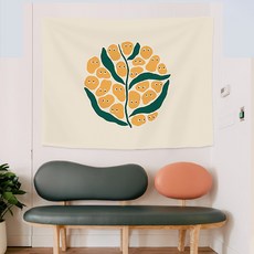 MA 벽 인테리어 일러스트 태피스트리, 아이즈식물