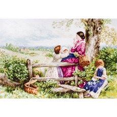 十字繡套組 Luca S Spring Flowers B562, 1套, 混合顏色