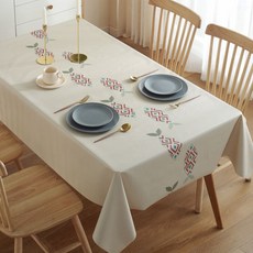 마켓A 노르딕 라임 멀티플 패턴 테이블커버, TYPE2, 120 x 160 cm, 1개
