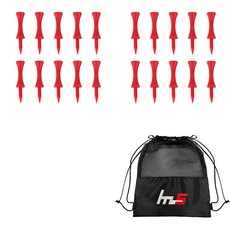 NAYASTYLE PE 高爾夫球釘 10入 + PE 10入 + 收納袋套組, GFYP-169-4+169-4PU