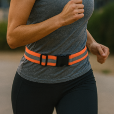 앙멧 야간 스포츠 빛 반사 러닝 벨트, 오렌지, 1개