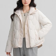 Banyastory 女款波浪絎縫口袋短版羽絨外套 PP102