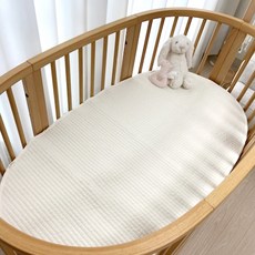 my little daisy 幼兒用床人造絲涼感墊雙面墊, 1個, 奶油象牙白+奶白