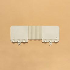 블룸홈 늘어나는 흡착식 실리콘 씽크대 물막이, 화이트, 1개