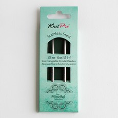 KnitPro yarna Mindful系列 可換式棒針 短針頭 36174 2入, 1個