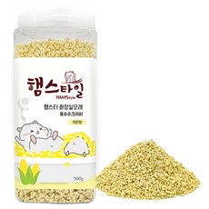 햄스타일 햄스터 화장실모래 옥수수크러쉬 레몬향, 500g, 1개