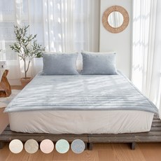 高級10mm絨毛超細纖維薄墊, 藍灰色