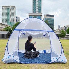 Kwaecheong A-One一觸式床用蚊帳帳篷, 藍色的心