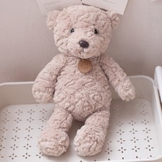 I'CLE 柔軟動物角色絨毛娃娃, 1個, 米色小熊, 35cm