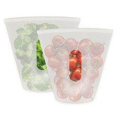 youhouse 立式矽膠夾鏈袋 710ml, 1個, 中(M), 2個