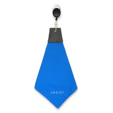 高爾夫捲線式毛巾, 藍色, 1個