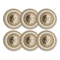 東大門鈕扣王 Dona 鈕扣 18mm, 金色IV, 6個