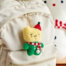 BUTTERSHOP Shop 聖誕節奶油君圍巾中型鑰匙圈, 黃色, 75 x 12 x 2 cm, 1個