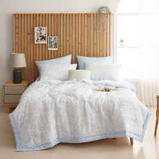 Nicefeel NICEFEEL 薩凡納足球水洗棉夏季涼被, 混合色