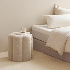 메종드꼼마 까눌레 스툴 화장대의자, 스톤베이지, 1개