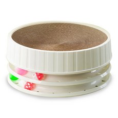 DING DONG PET 3層玩具球貓抓板, 白色的, 1個