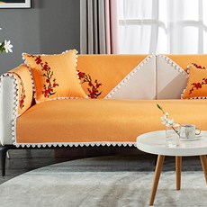 마켓에이 매화 자수 플라워보더 소파패드