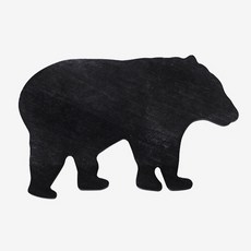 小熊大理石托盤, 黑色