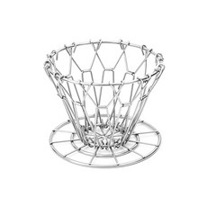 韓國 KIKKERLAND 摺疊式咖啡濾杯 CU160, 銀色, 1個