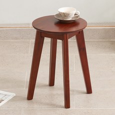 예다움 모던 원형 원목 스툴, 아카시아, 1개