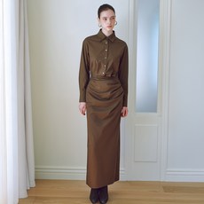 JuliynCalla 25FW Calla127 GBTN Luce 連身裙, 棕色