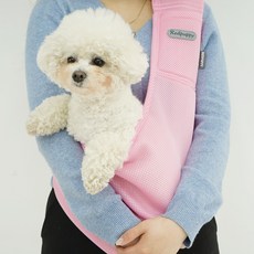 REDPUPPY 寵物網眼涼感斜背包, 天空粉