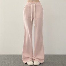 With Huilin 女款 長/短版 顯瘦靴型運動鬆緊褲