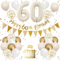 Bomif 花甲 七旬 八旬 父母生日宴會 60氣球組